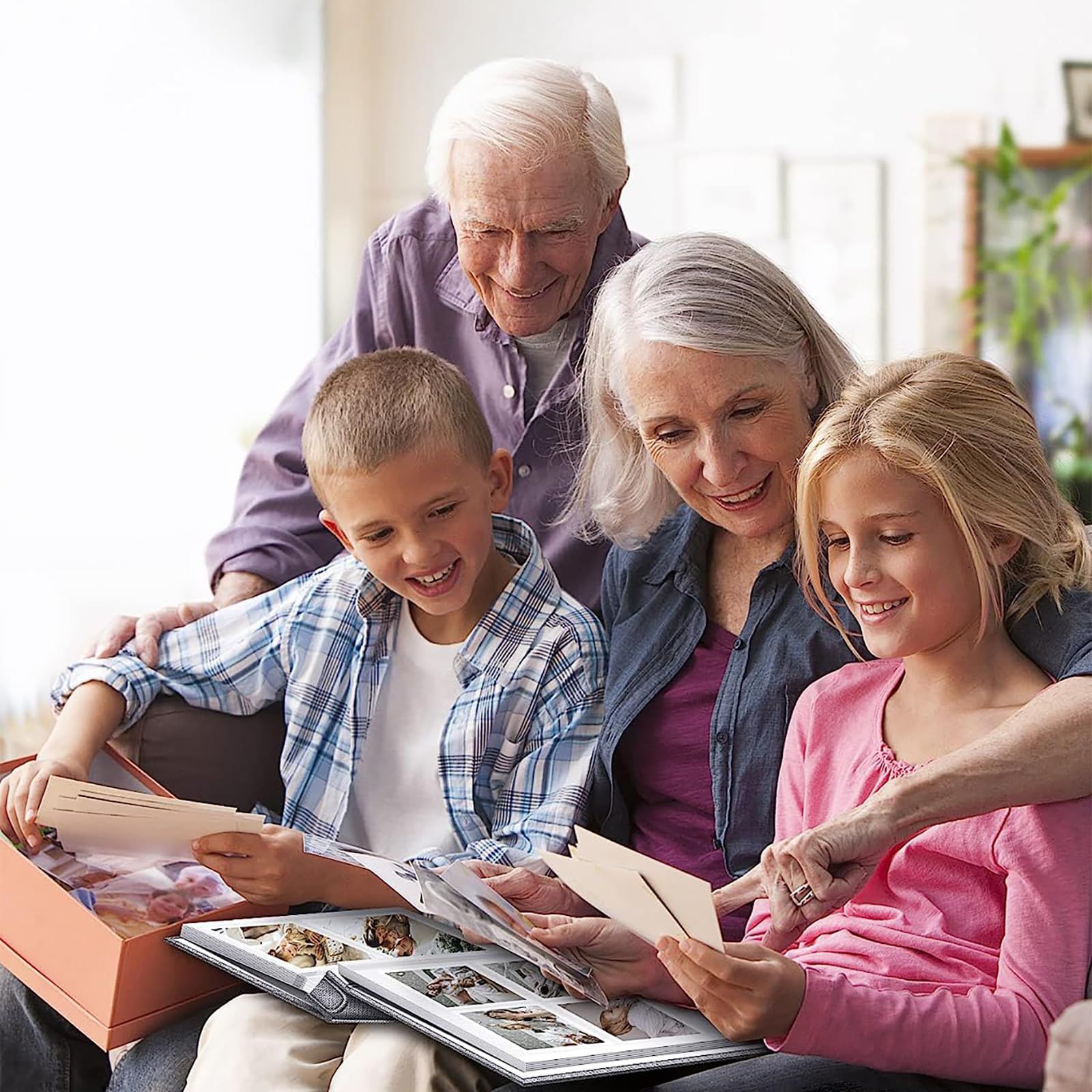 Raoendis アルバム 貼るタイプ CM リネン表紙 40ページ L判 フリー台紙 DIY L KG 2 A 4写真収納 大容量 贈り物 お祝い 家庭用 記念日 結婚式 成長記録