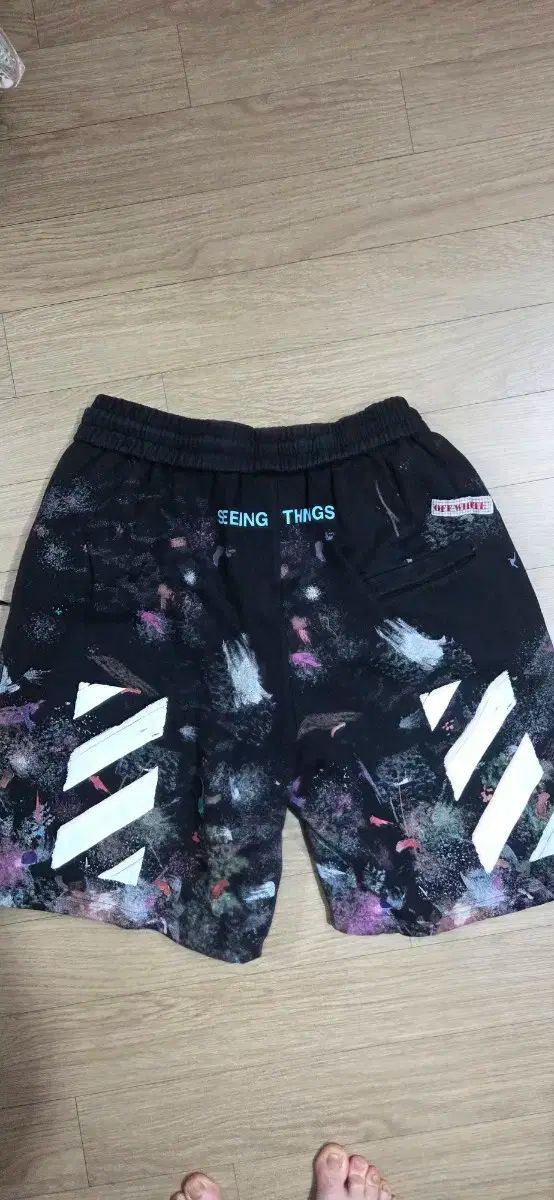 xs オフホワイト ギャラクシー ハーフパンツ