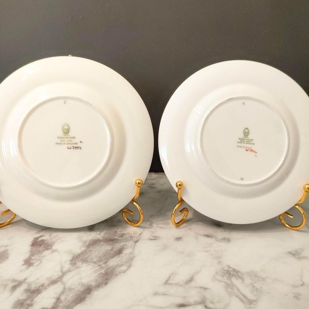 希少品☆ウェッジウッド ホワイトホール パウダー ルビー ゴールド 2客