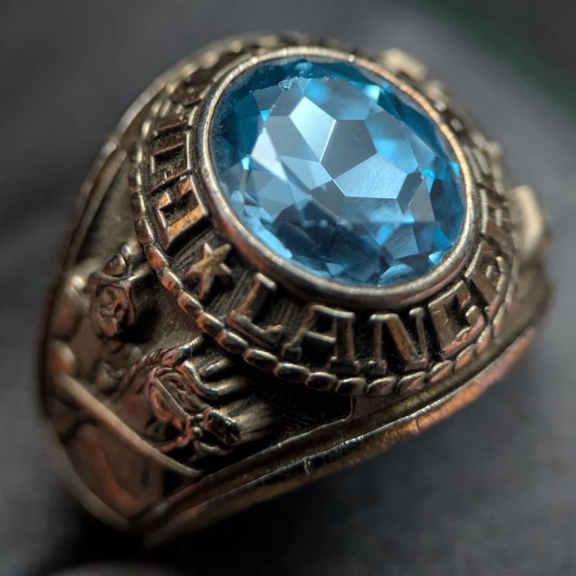 1991年 JOSTENS コルドバ高校 クラスリング 19号 ブルーストーン YLTM 13 2 g ボウリング カレッジリング