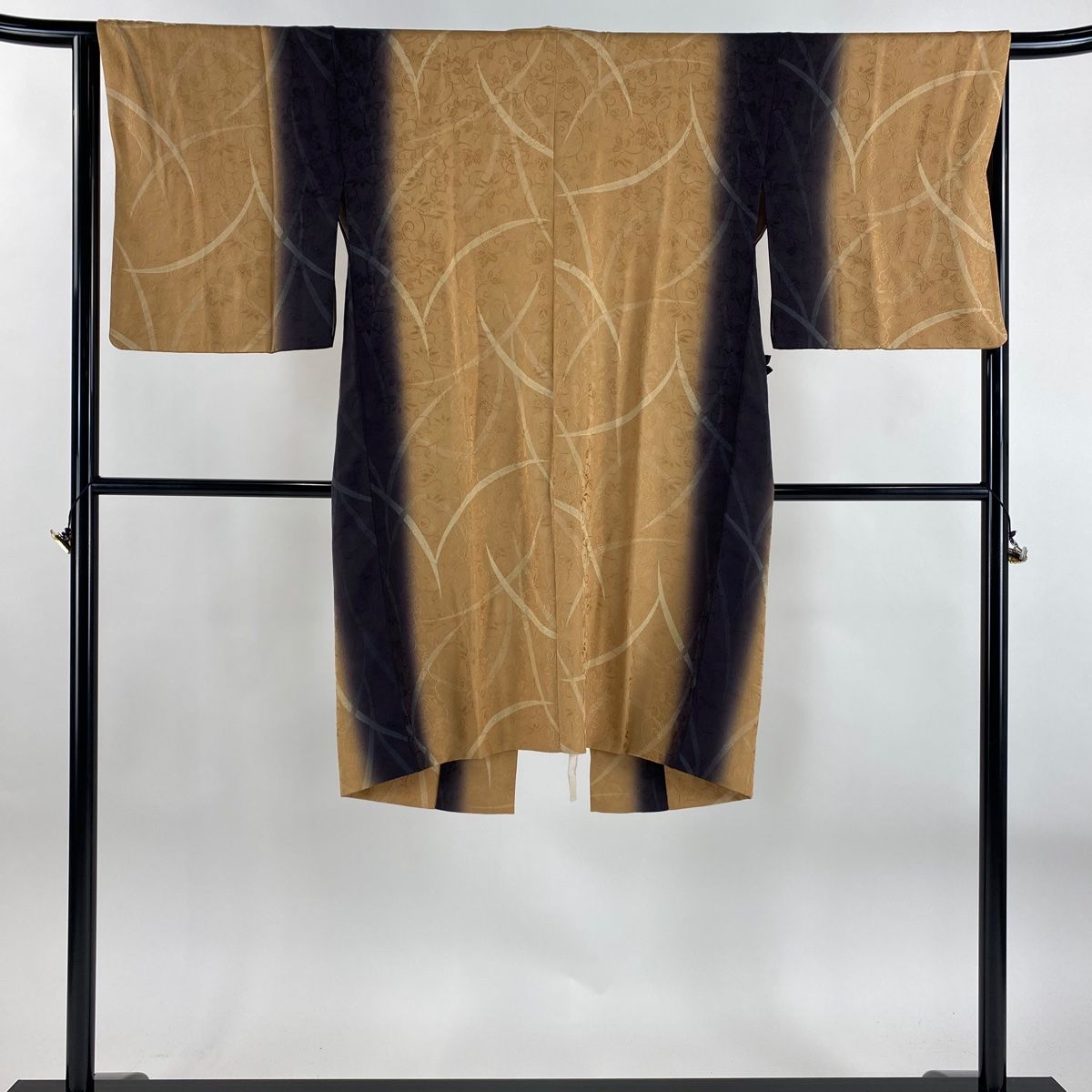 平和屋着物□極上 浦野理一 経節紬 道行コート 間道 逸品 DZAB1389kh5