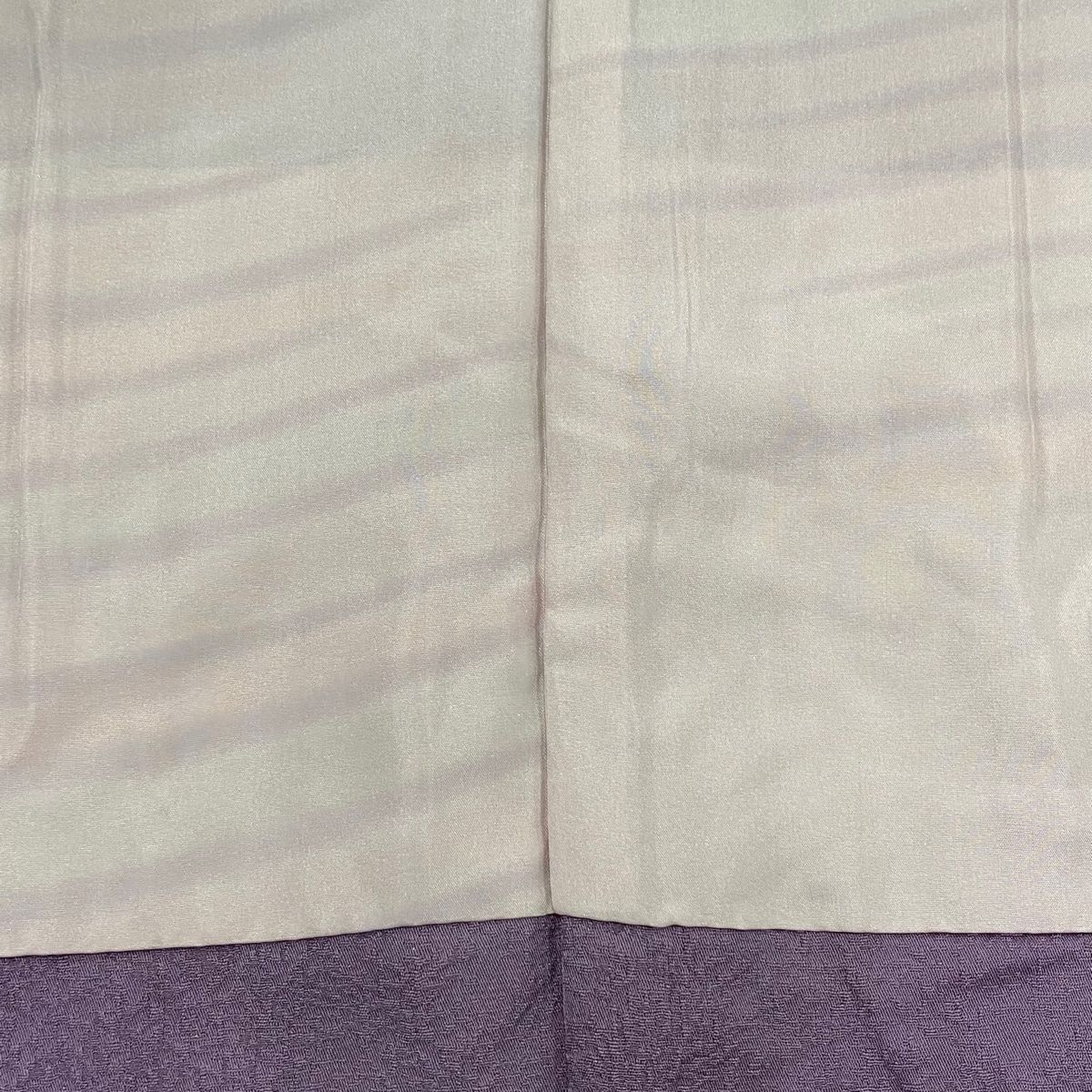  道中着 身丈103.5 cm 裄丈68 L 和装コート 地紋 紫 正絹 羽織 着物 浴衣