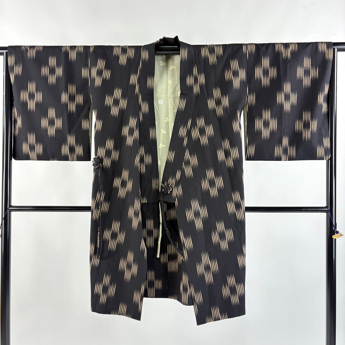 平和屋着物▽道行コート スリーシーズン 春夏秋 塵除け 幾何学文様