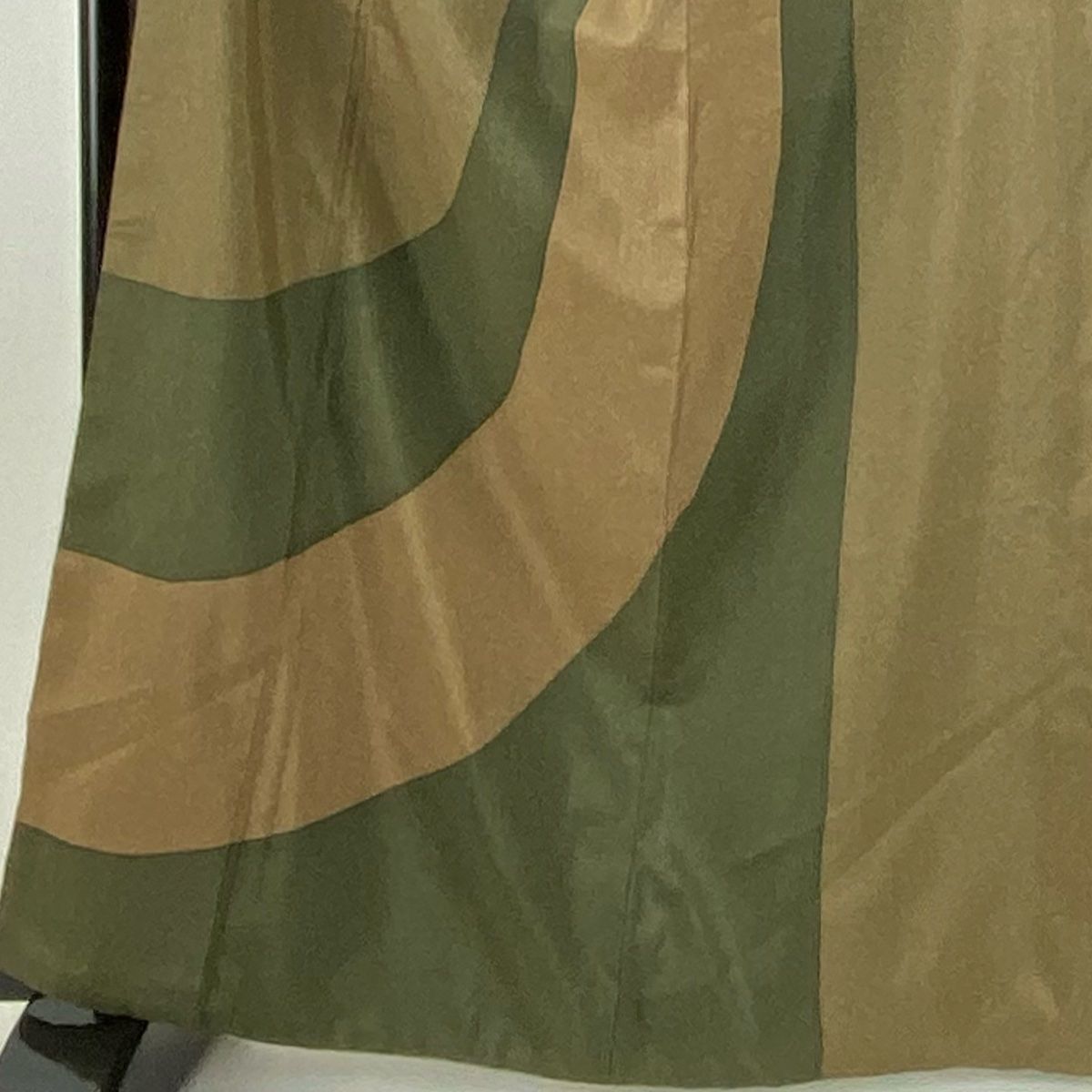 付下げ 身丈165 cm 裄丈66 5 M 袷 紬地 幾何学模様 茶色 正絹 秀品