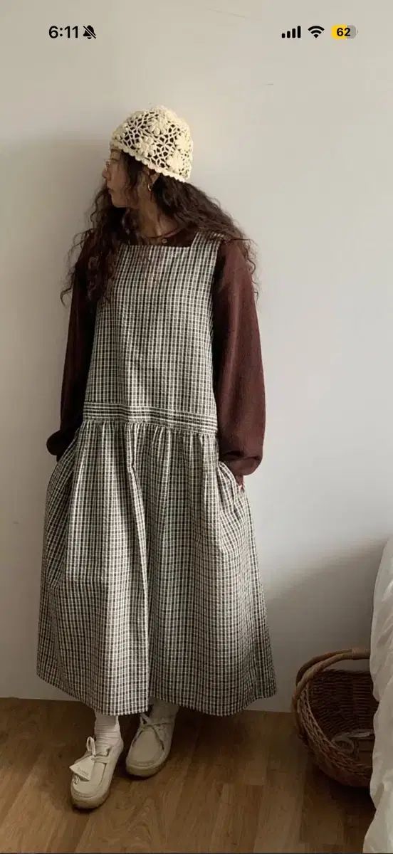 アトリエローブソング autumn layered dress - khaki