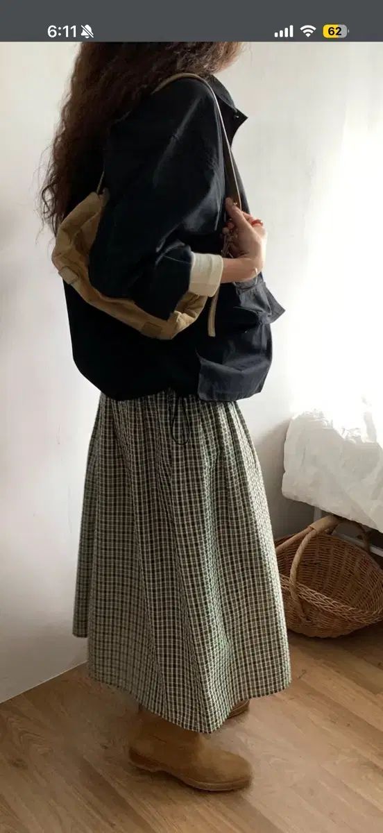 アトリエローブソング autumn layered dress - khaki