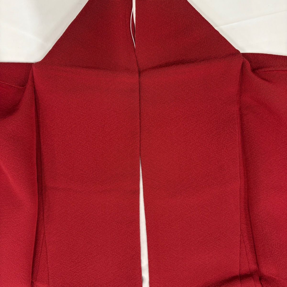  振袖 身丈155 cm 裄丈65 M 袷 花車 花籠 刺繍 赤 正絹 秀品 振袖 着物