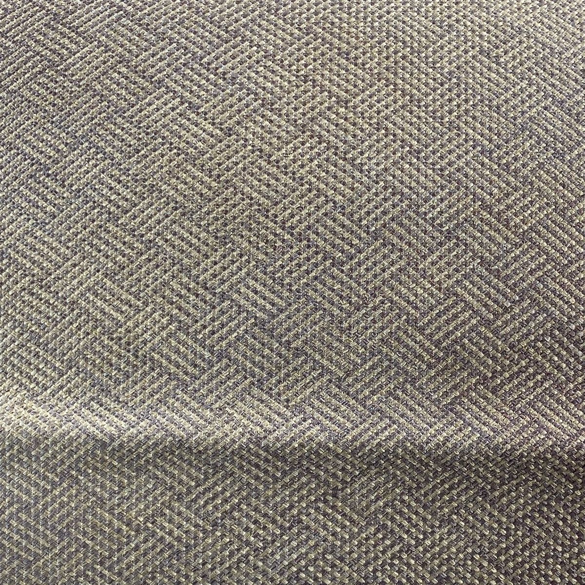 名古屋帯 秀品 八寸名古屋帯 松葉仕立て 幾何学模様 銀糸 灰紫 正絹