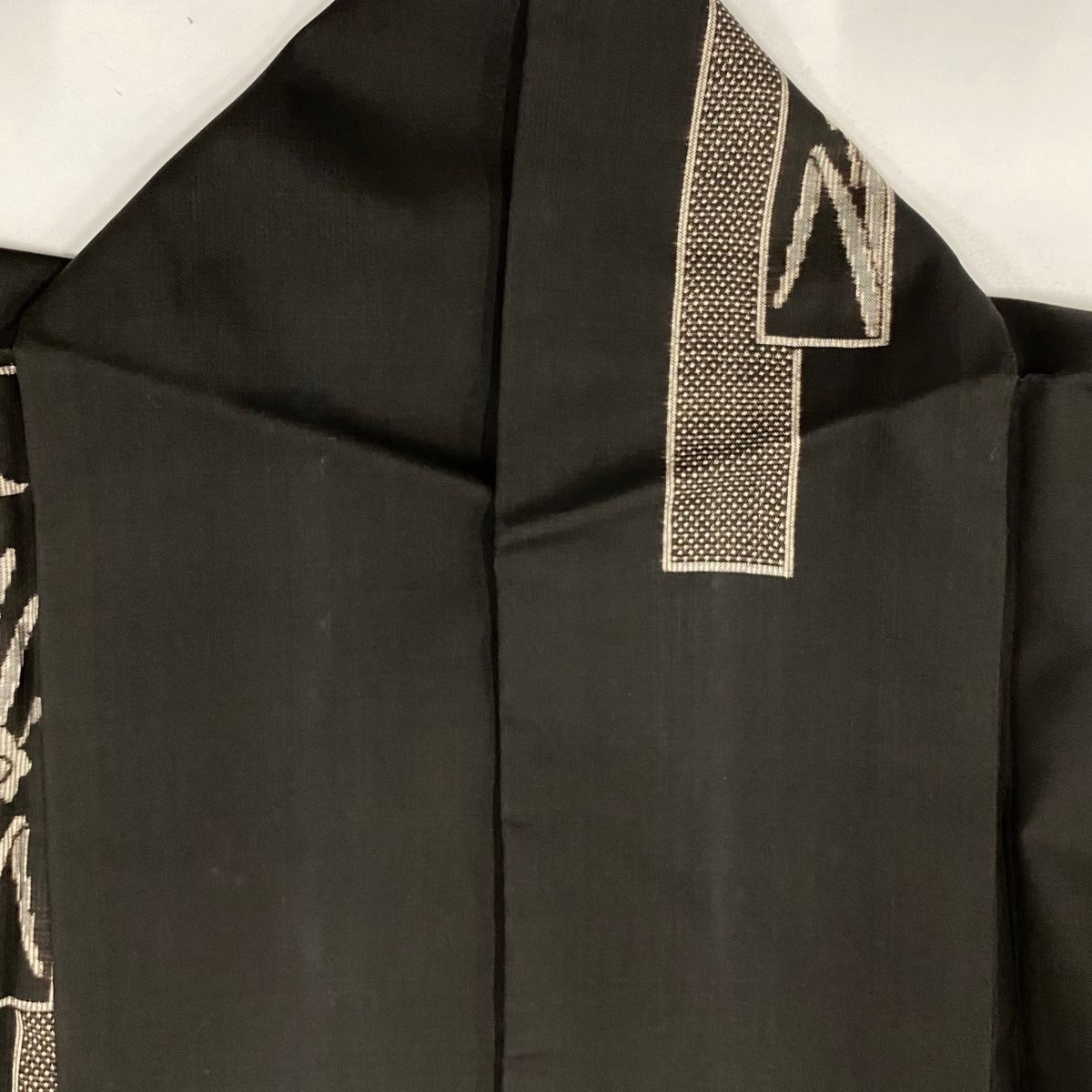  紬 身丈163 cm 裄丈68 L 袷 短冊 草花 焦茶色 正絹 紬 着物