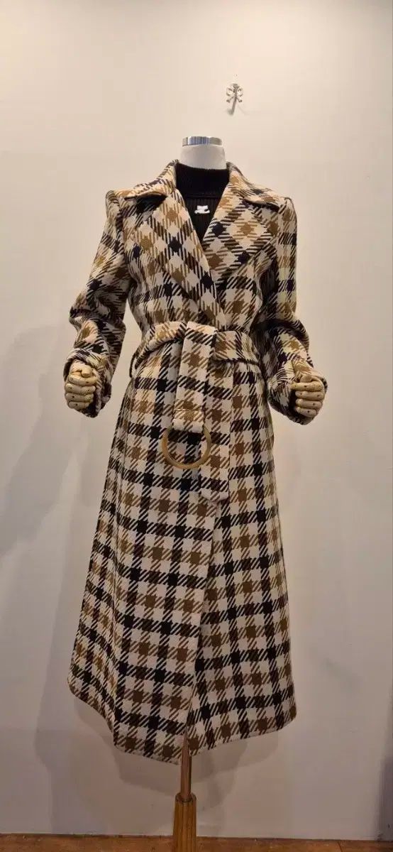 ASOS 55サイズ CHECK ウール混 コート