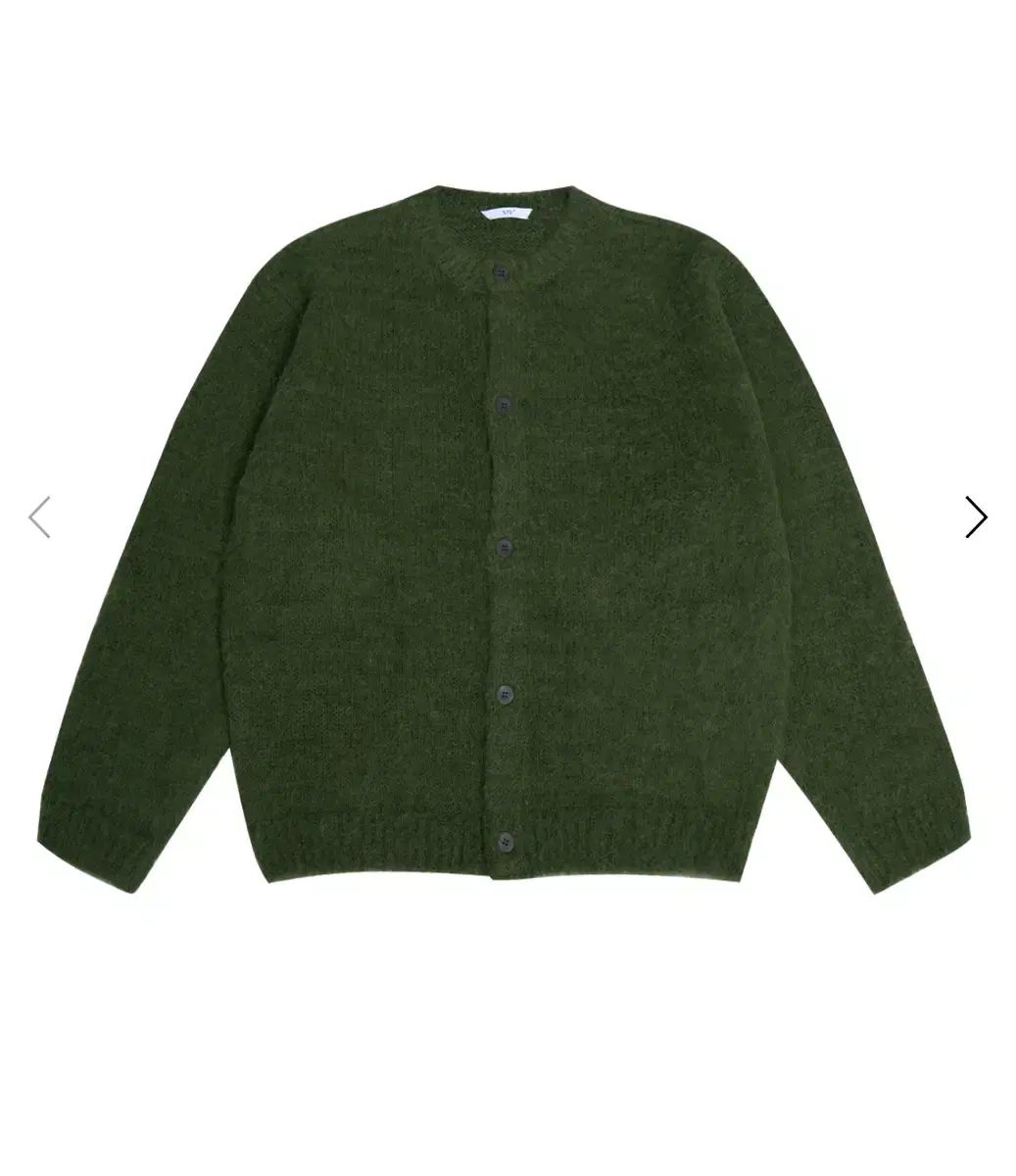 STUモヘア カーディガン グリーンL