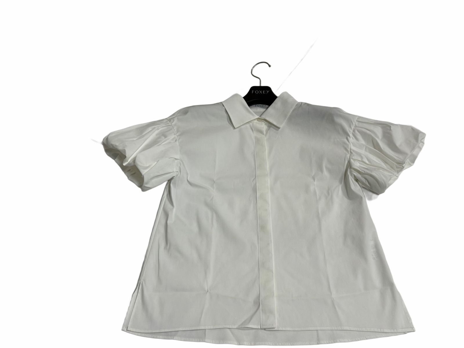  FOXEY フォクシーブティック ブラウス フレンチパフ 38 半袖 シャツ ブラウス