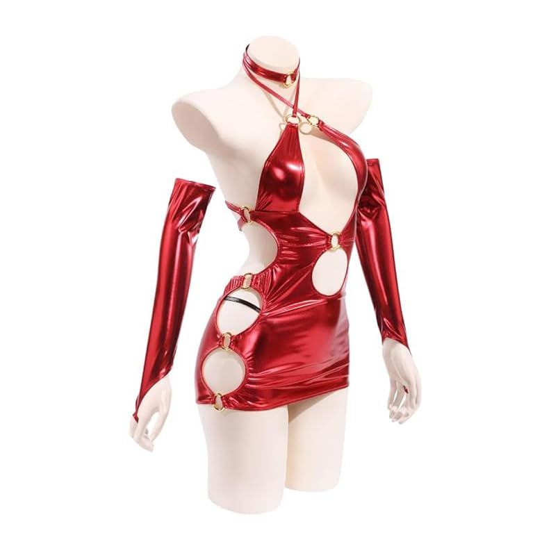 Litany メタリックボディコン エナメル 歪萌舎 光沢 ミニ丈 セクシー コスプレ衣装 左藤空気 ケガレボシ