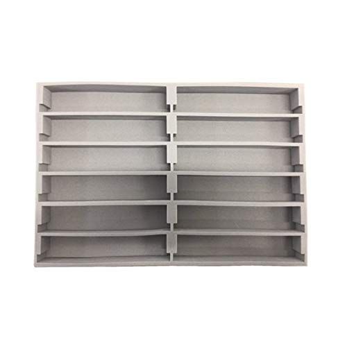 MIWA A4ブックタイプ 鉄道模型 Nゲージ車両収納ケース 交換用 20m車両 12両収納中敷ウレタン×10枚 グレー296mm×201mm×20mm MO005