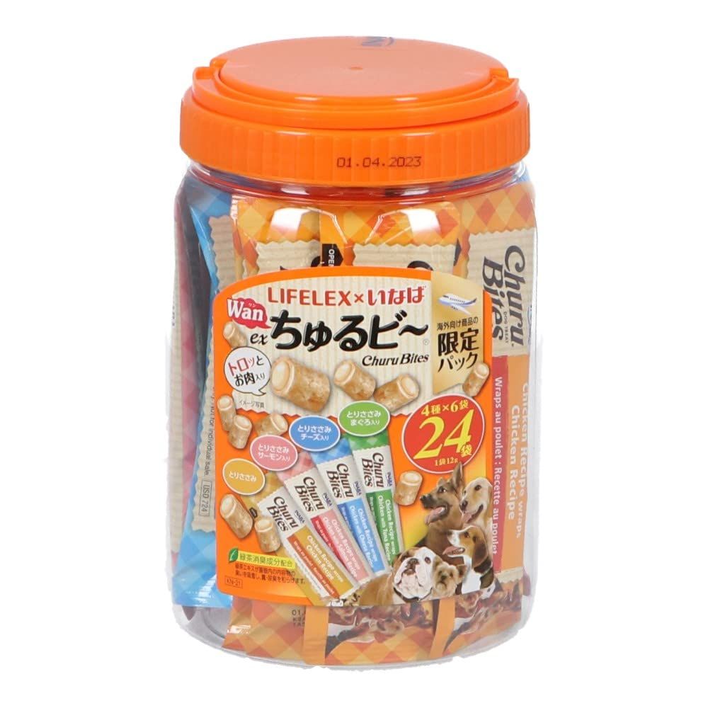コーナン オリジナル LIFELEX × いなば EXWanちゅるビ~ 12g×24本入 とりささみバラエティ