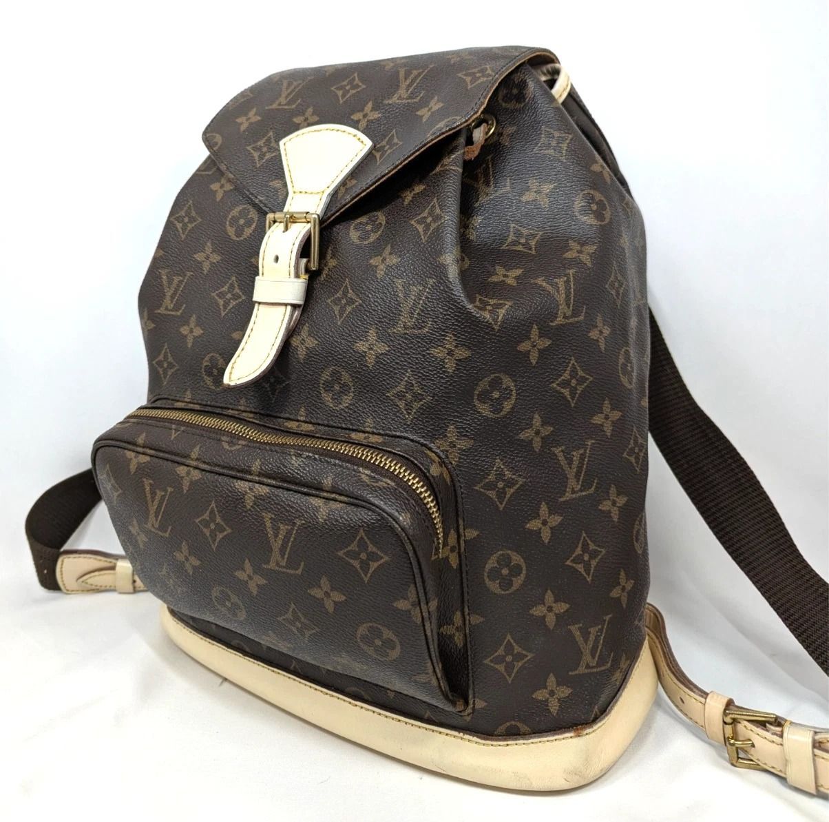 本物 ルイ ヴィトン リュックサック モンスリ GM モノグラム M51135 LOUIS VUITTON バッグ レディース メンズ ヴィンテージ