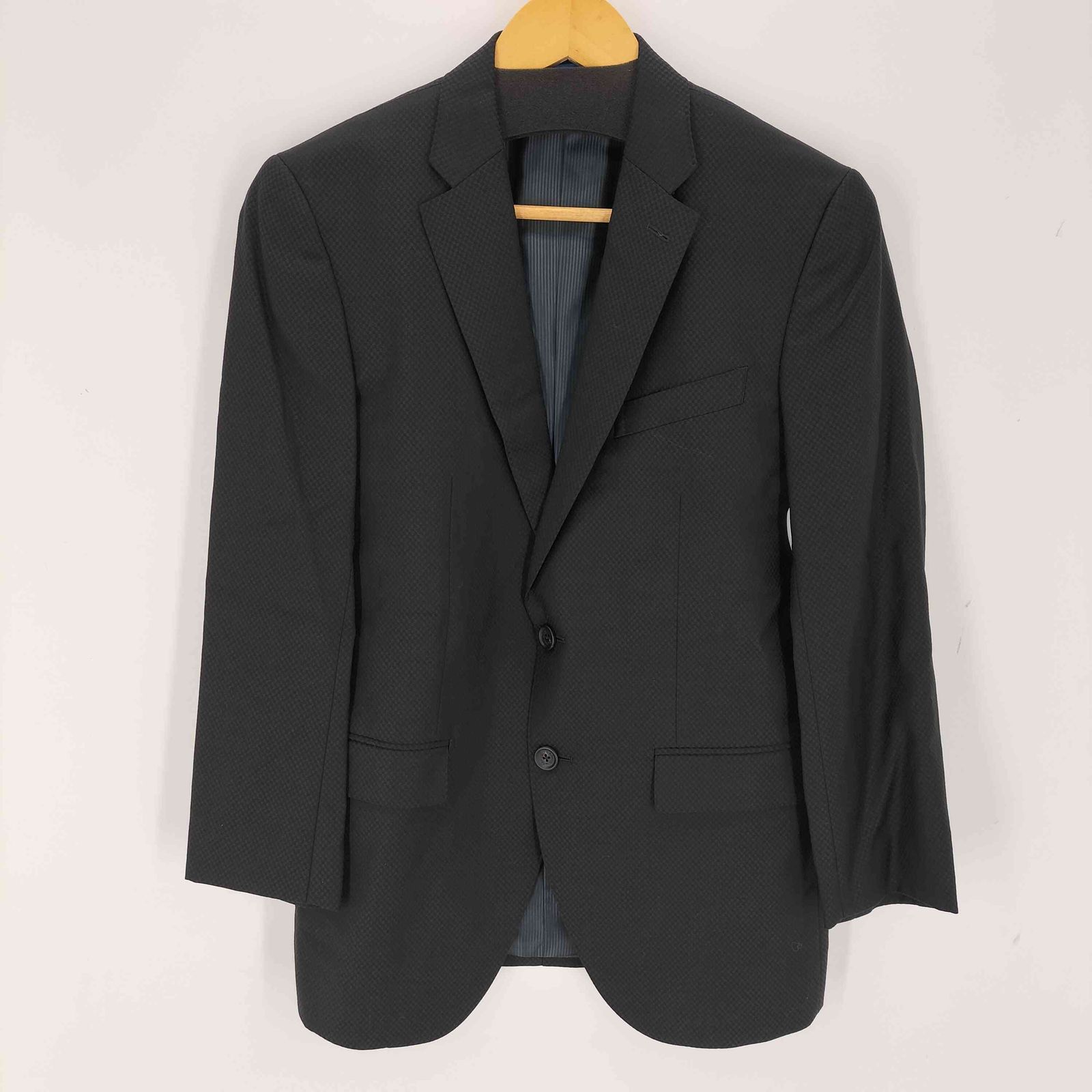 ランバンオンブルー LANVIN en Bleu 裏地ストライプ 総裏 2Bテーラード