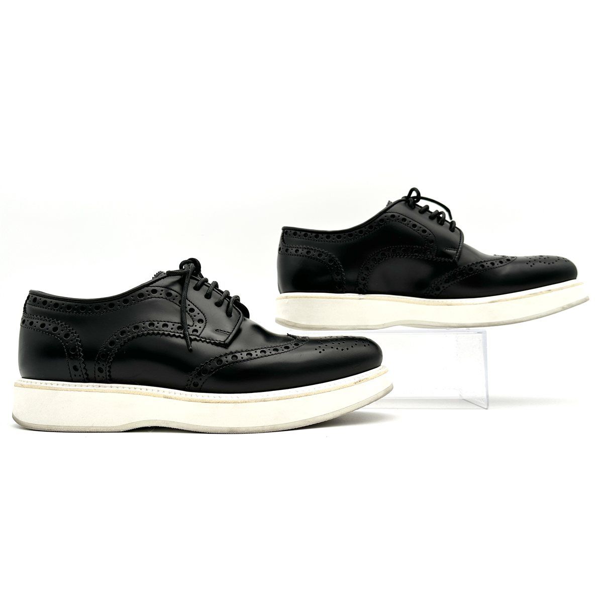 級 Church s MELODY レザースニーカー 本革 ウイングチップ メダリオン ブラック 2104 T