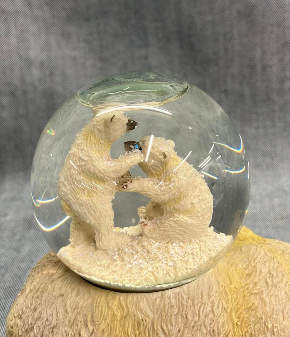 Twinkle シロクマの親子 スノードーム