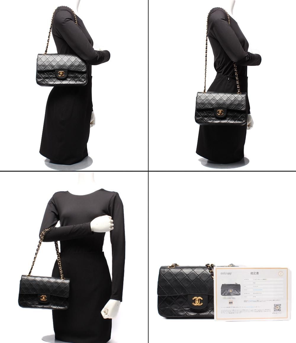 シャネル チェーンショルダーバッグ ダブルチェーン ダブルフラップ