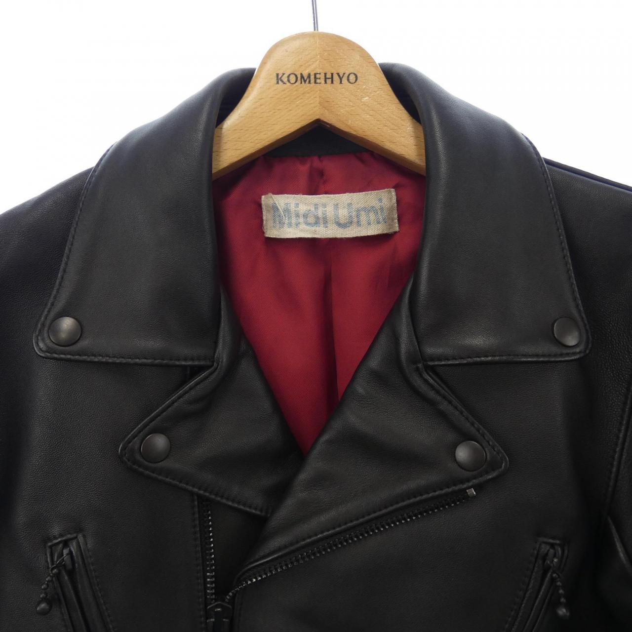 新品 ✨ MidiUmi ミディウミ レザージャケット ライダース ミディウミ Midi Umi レザーライダースジャケット - メルカリ