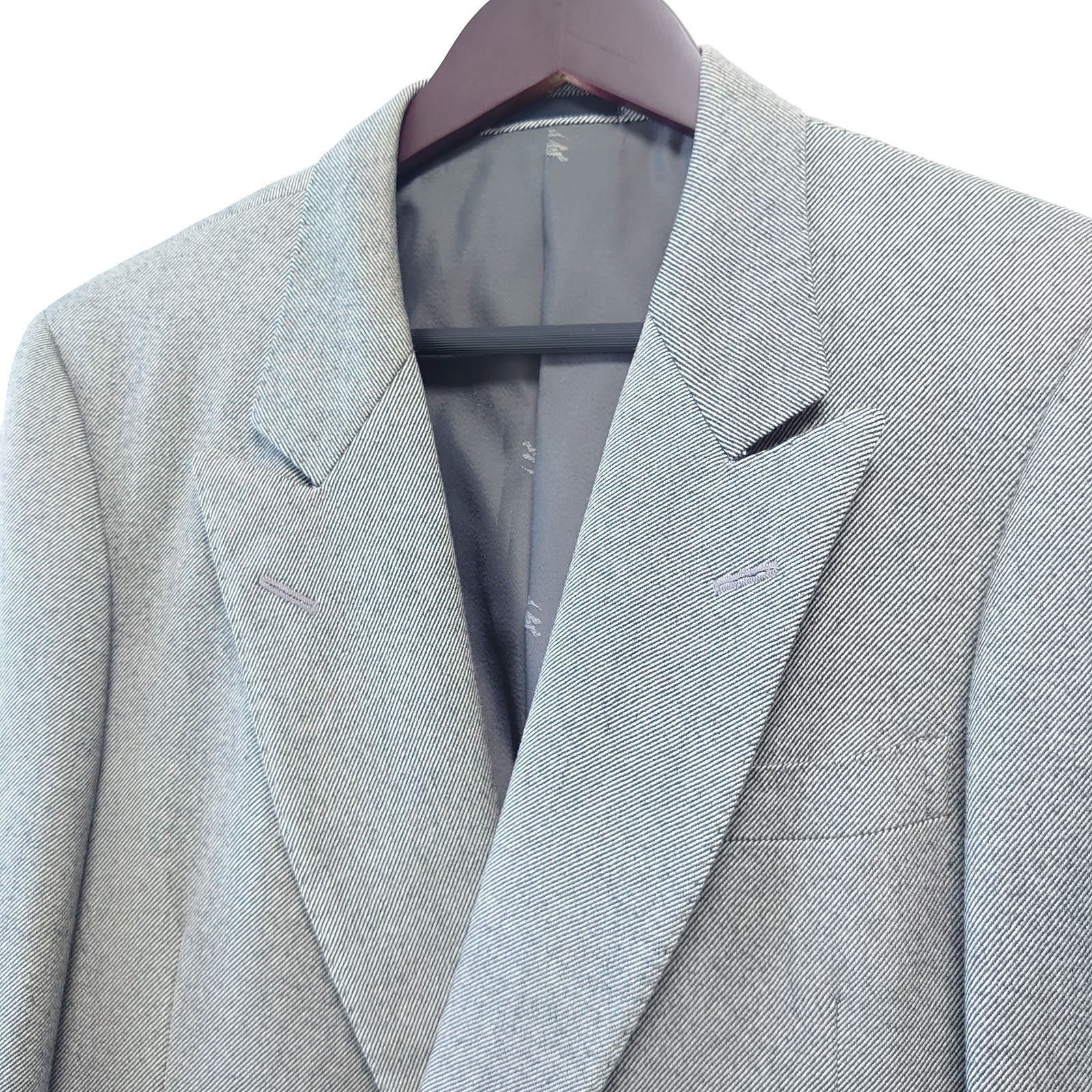 BURBERRYS prestige collection テーラード ダブル ジャケット 銀