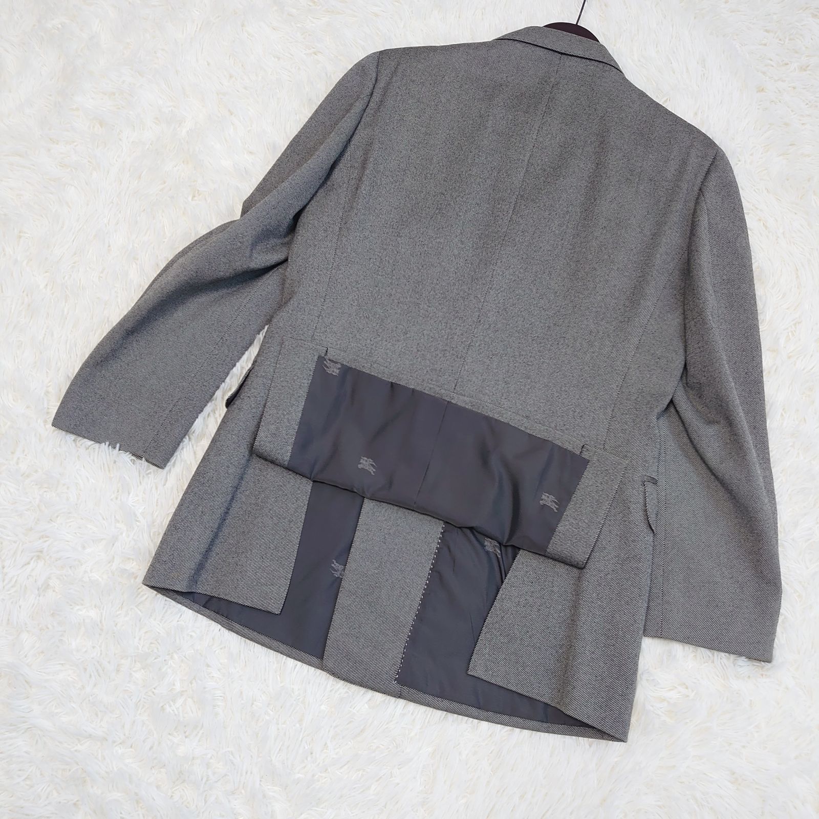 BURBERRYS prestige collection テーラード ダブル ジャケット 銀