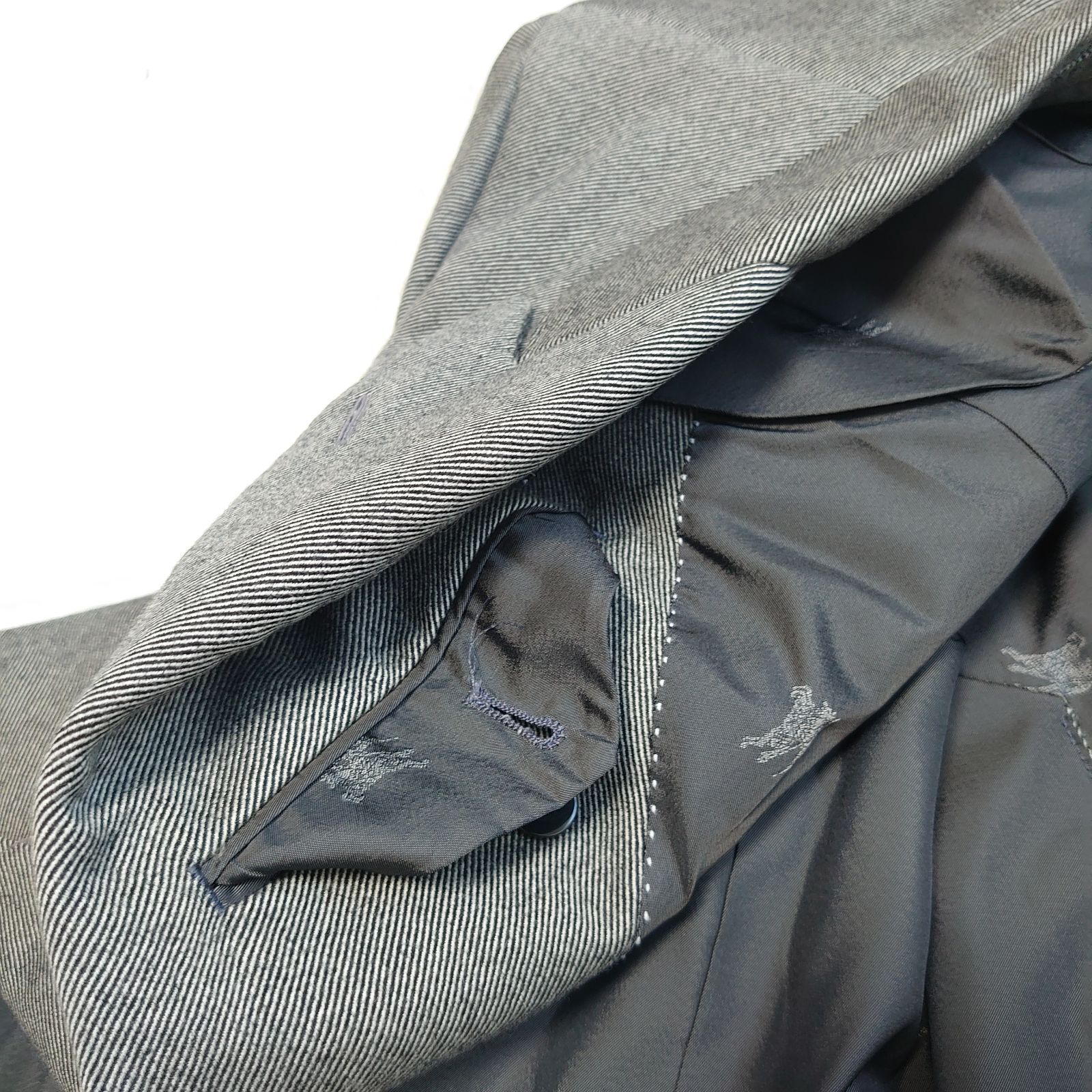 BURBERRYS prestige collection テーラード ダブル ジャケット 銀