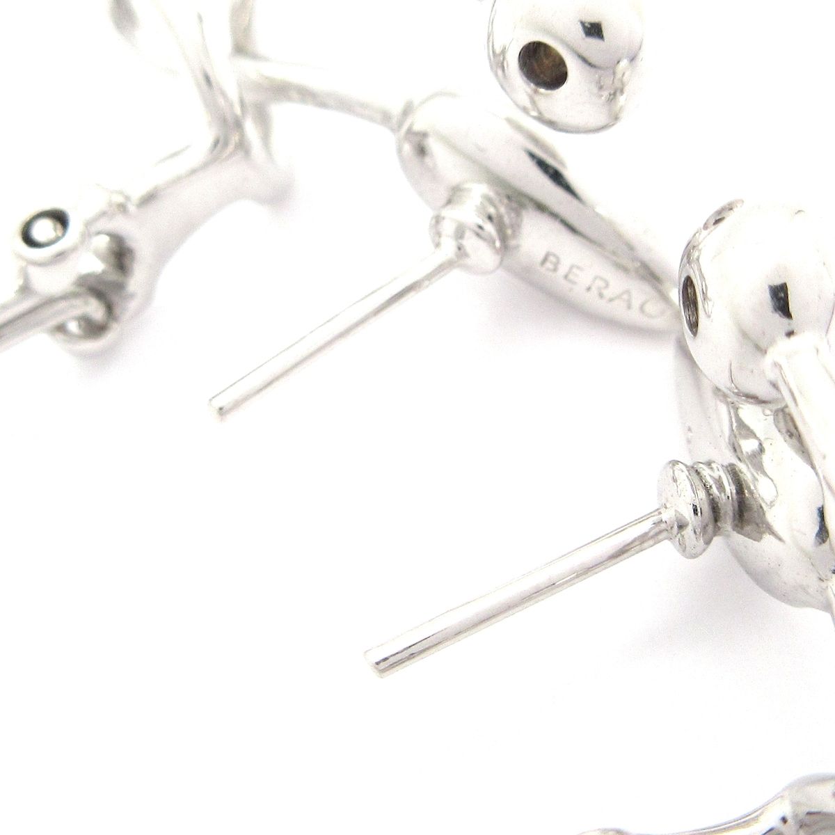 JOAQUIN BERAO(ホアキンベラオ) ピアス美品 - K18WG×ダイヤモンド 2P