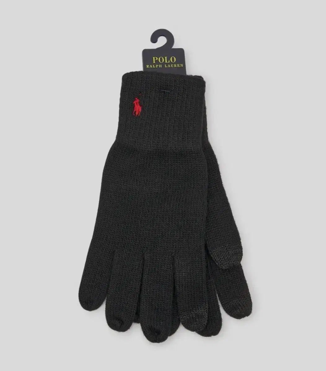 OS ポロラルフローレン ウール 手袋 ブラック