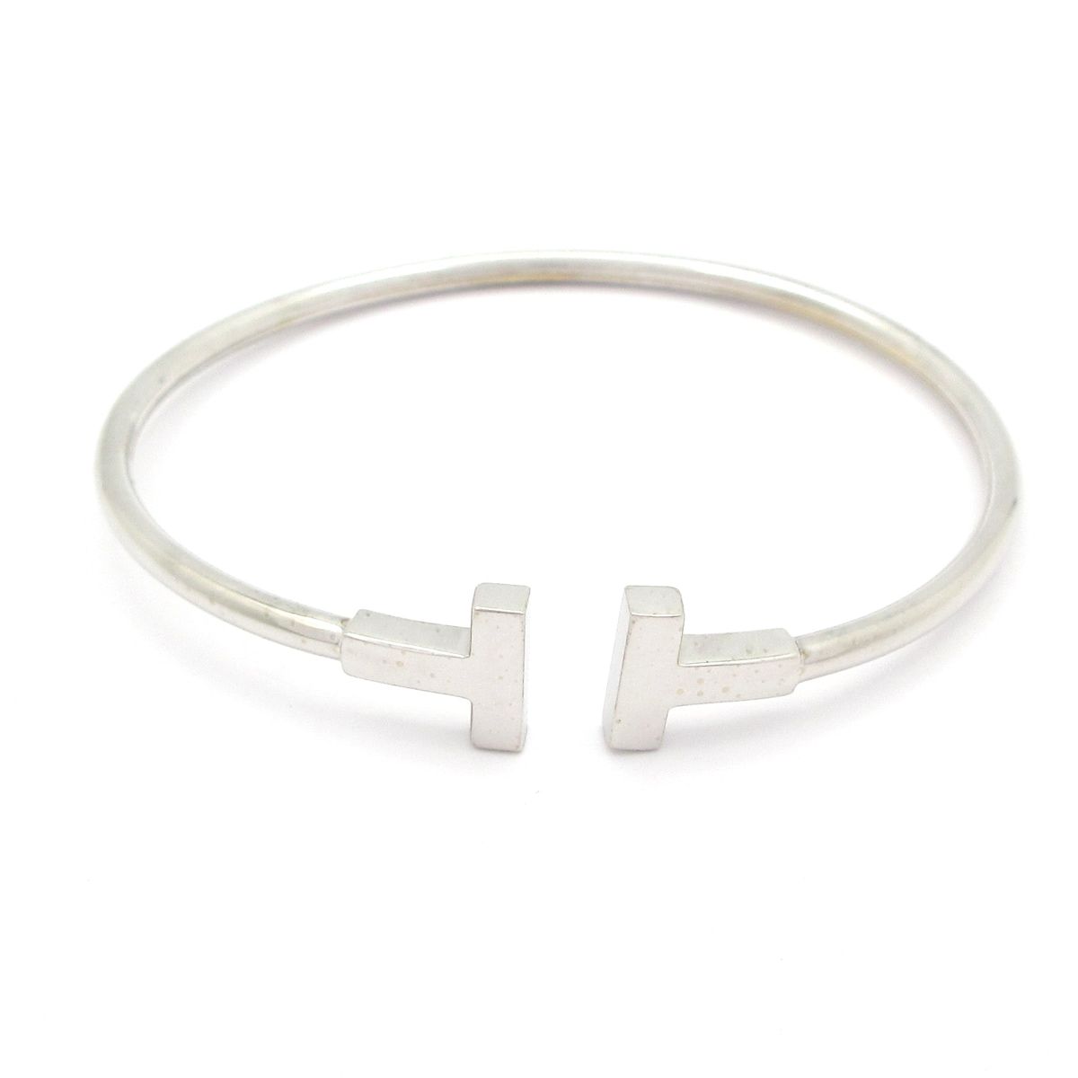 TIFFANY-Co. ティファニー バングル Tワイヤーブレスレット K18WG