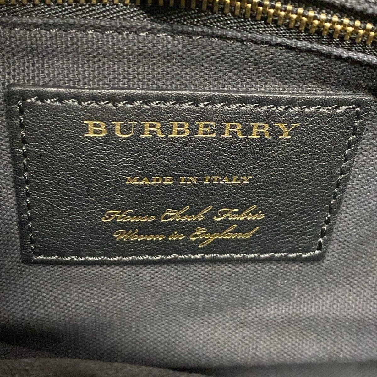 【格安通販】 BURBERRY Burberry バーバリー ハンドバッグ - 3926918 ボルドー×ベージュ×マルチ チェック柄 レザー