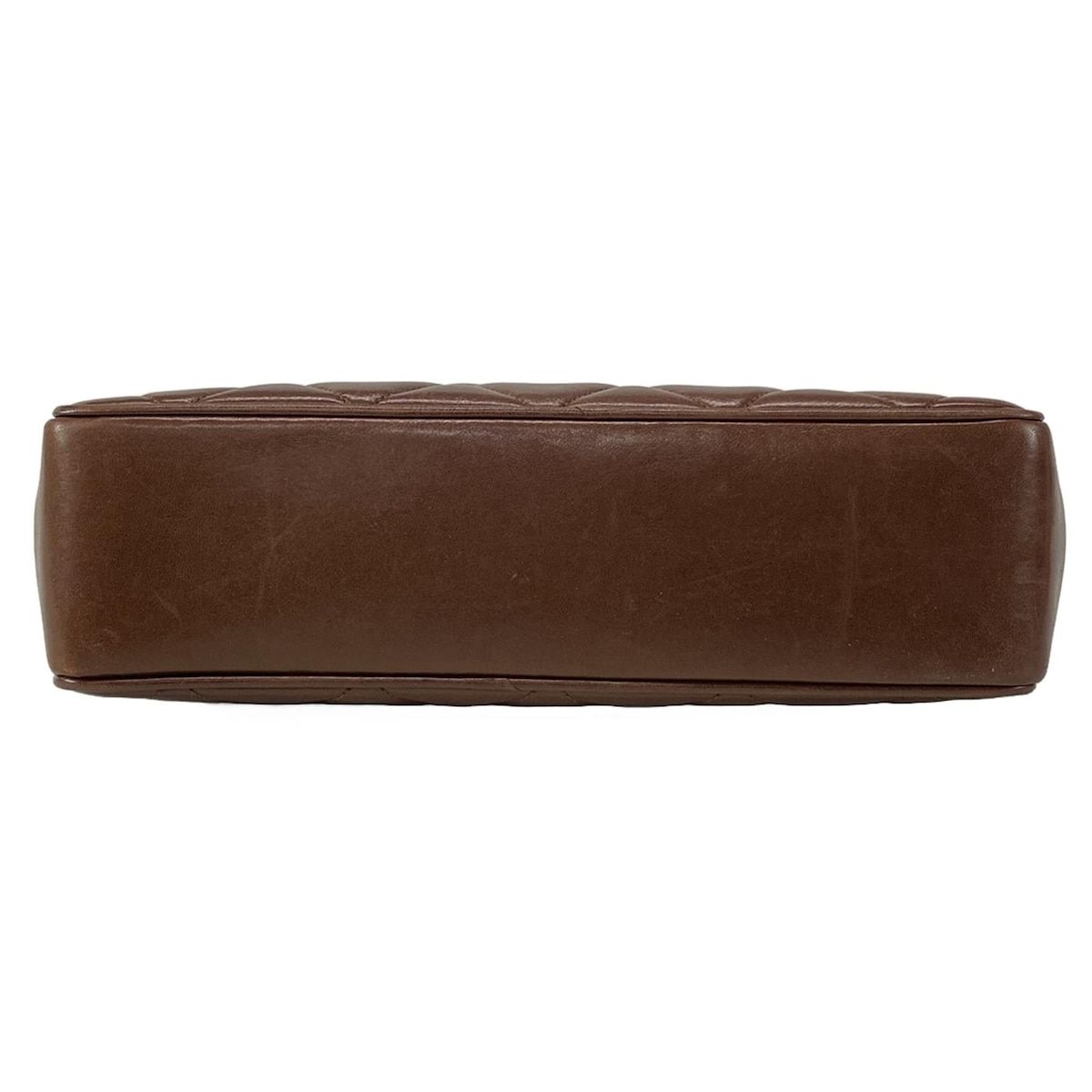 CHANEL(シャネル) ショルダーバッグ マトラッセ ブラウン ゴールド金具