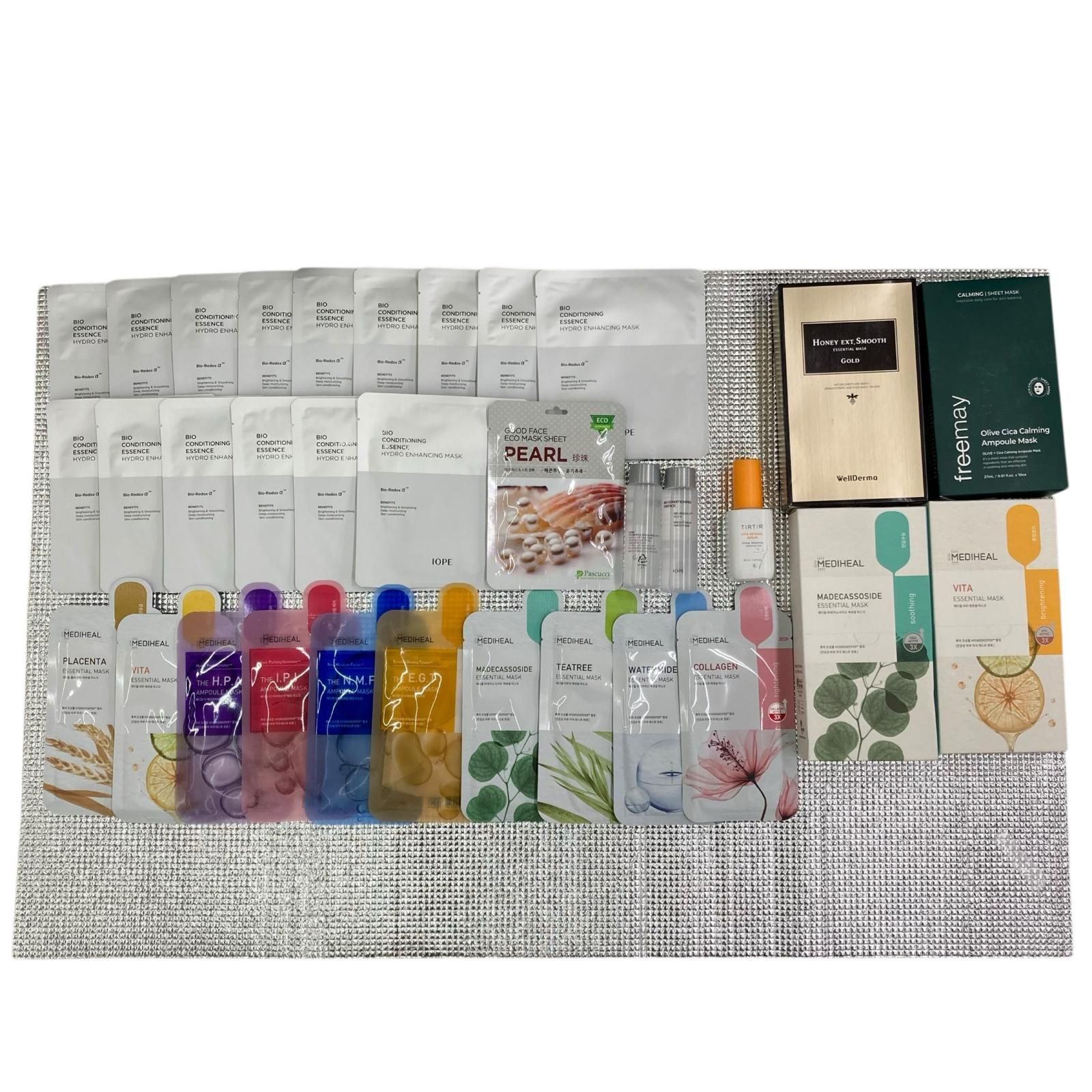 186000 韓国フェイスマスク ヘアパック他 WellDerma MEDIHEAL Freemay IPOE 33点