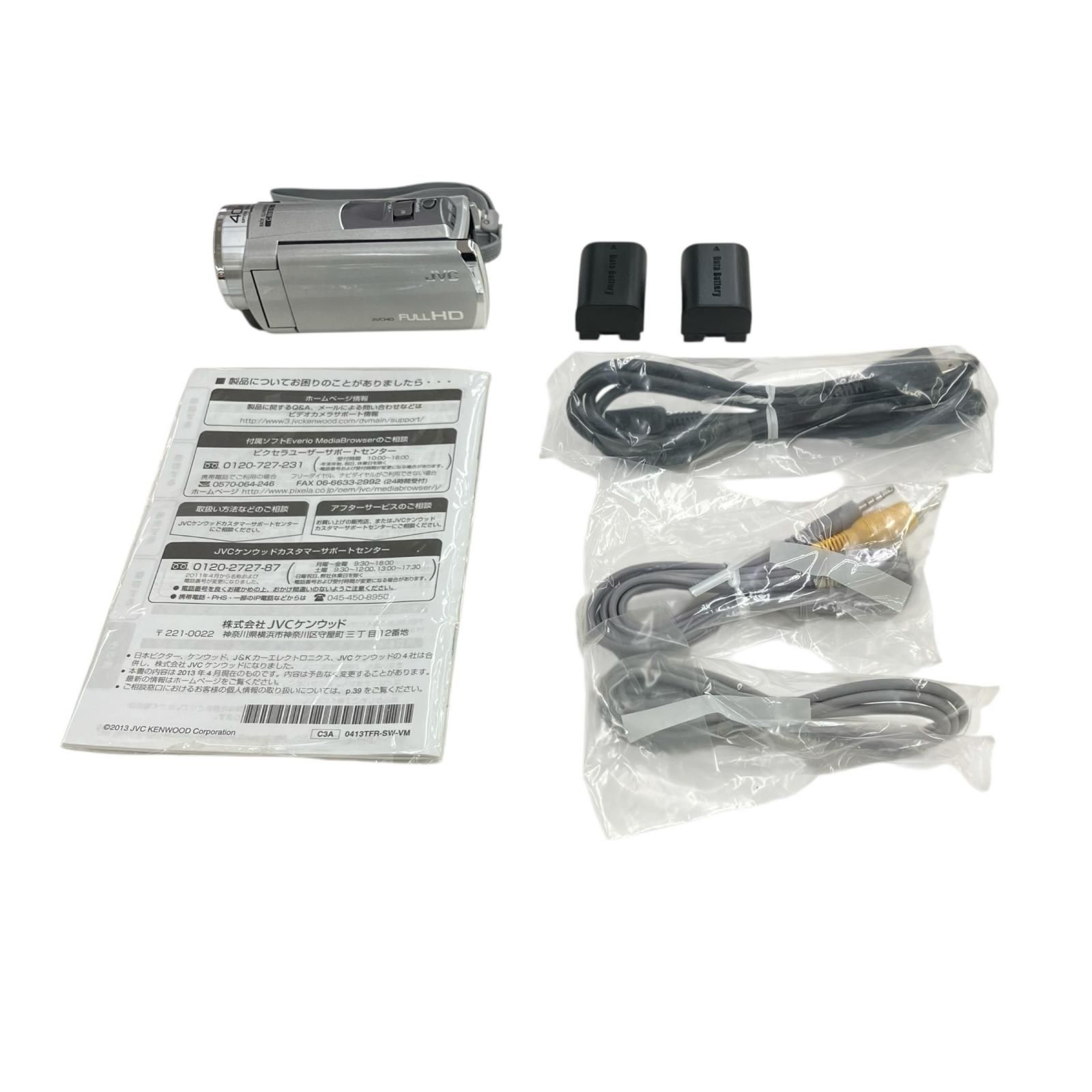 186000 現状品 JVC ビデオカメラ Everio GZ-HM33-S シルバー - メルカリ