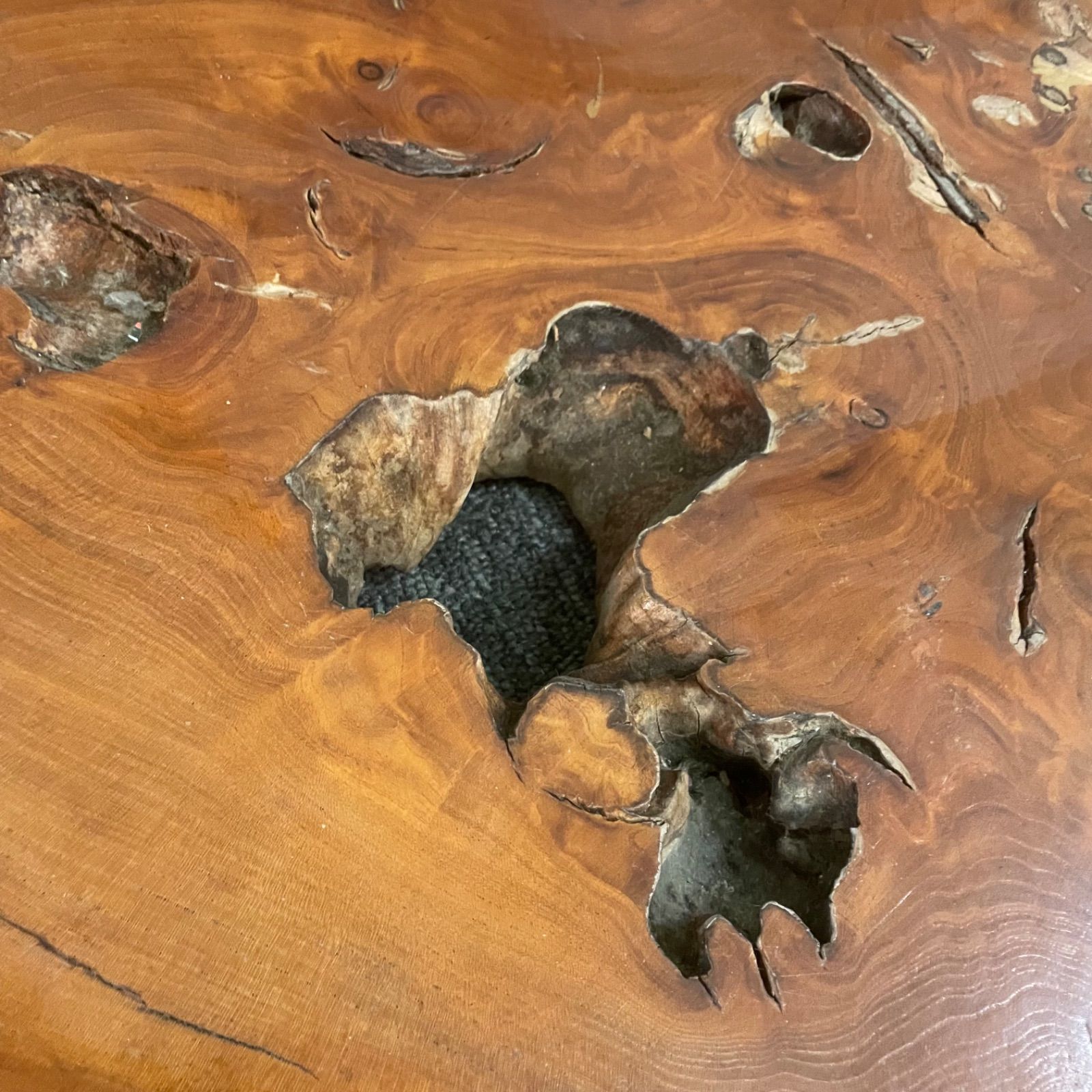 ♭ 天然木 一枚板 花台 横幅66cm×奥行き57cm×厚さ4cm 6.5kg 飾り台