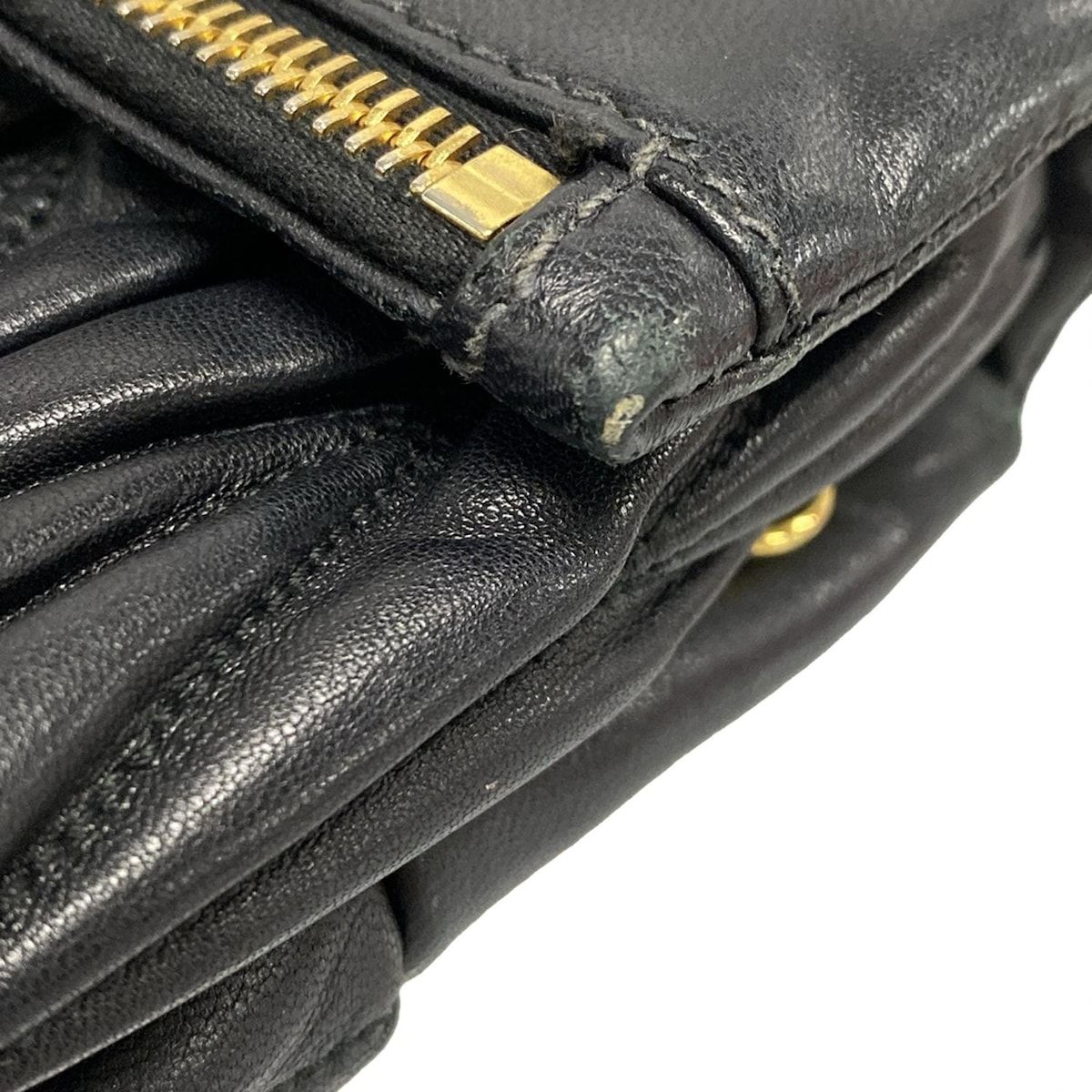  miumiu ミュウミュウ クラッチバッグ マテラッセ 黒 レザー クラッチバッグ バッグ