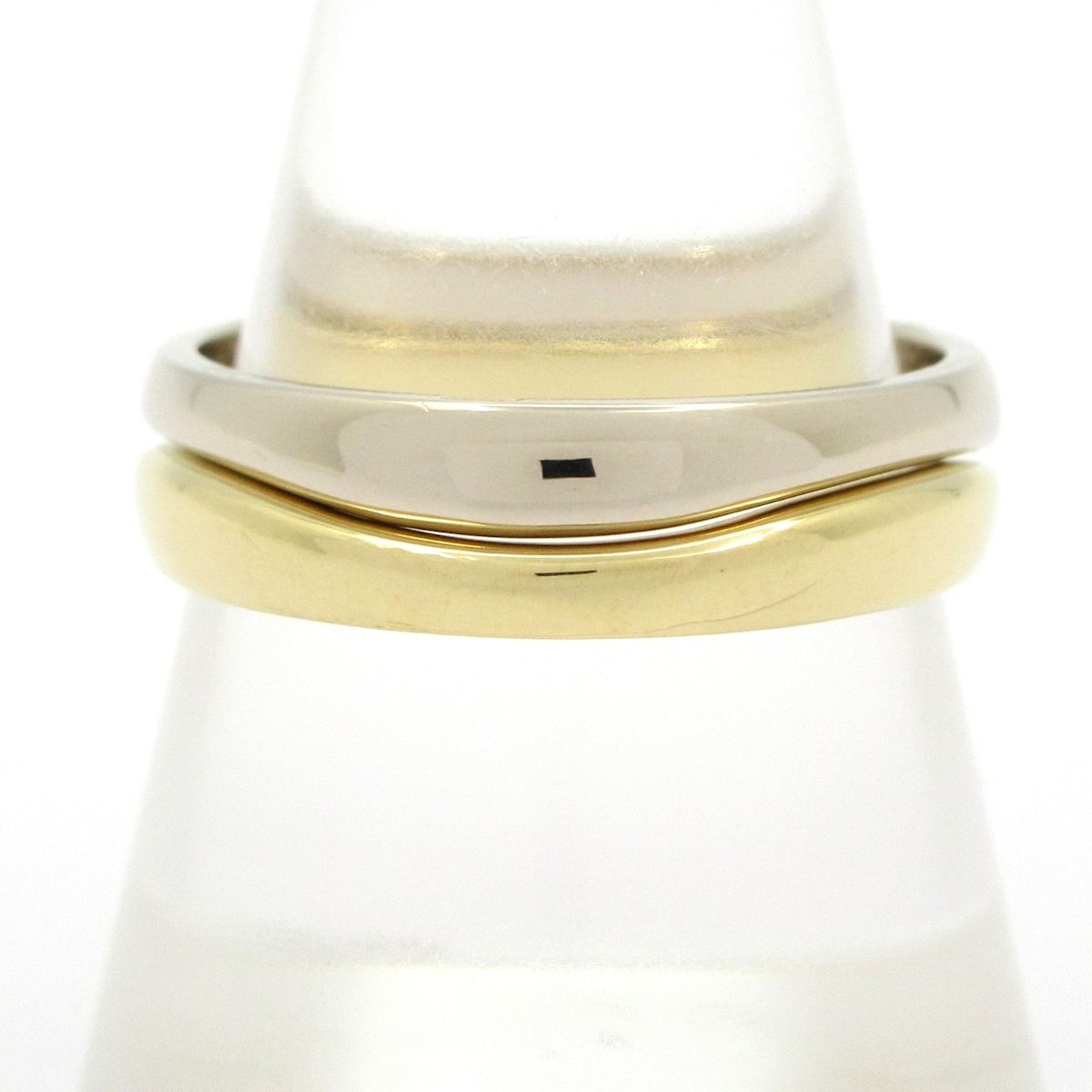 Cartier(カルティエ) リング 58美品 ラブミー K18YG×K18WG 2連リング