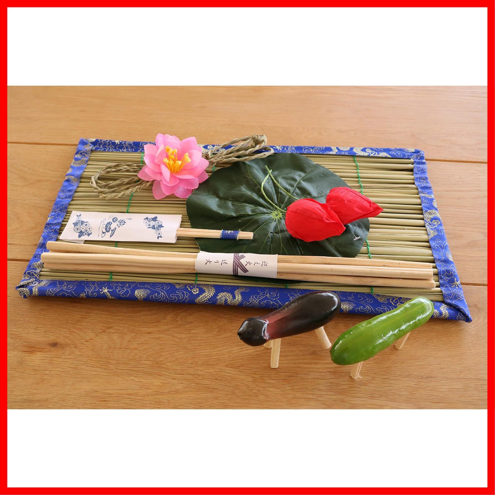 特価セール】お盆セット みやび お盆用品 約45×25cm お盆飾り B-132 山