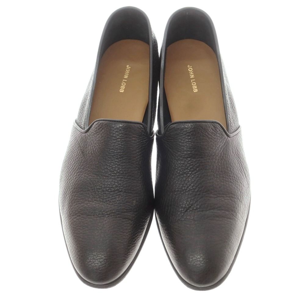 ジョンロブ John Lobb シュリンクレザー ローファー ブラック サイズ8 メンズ