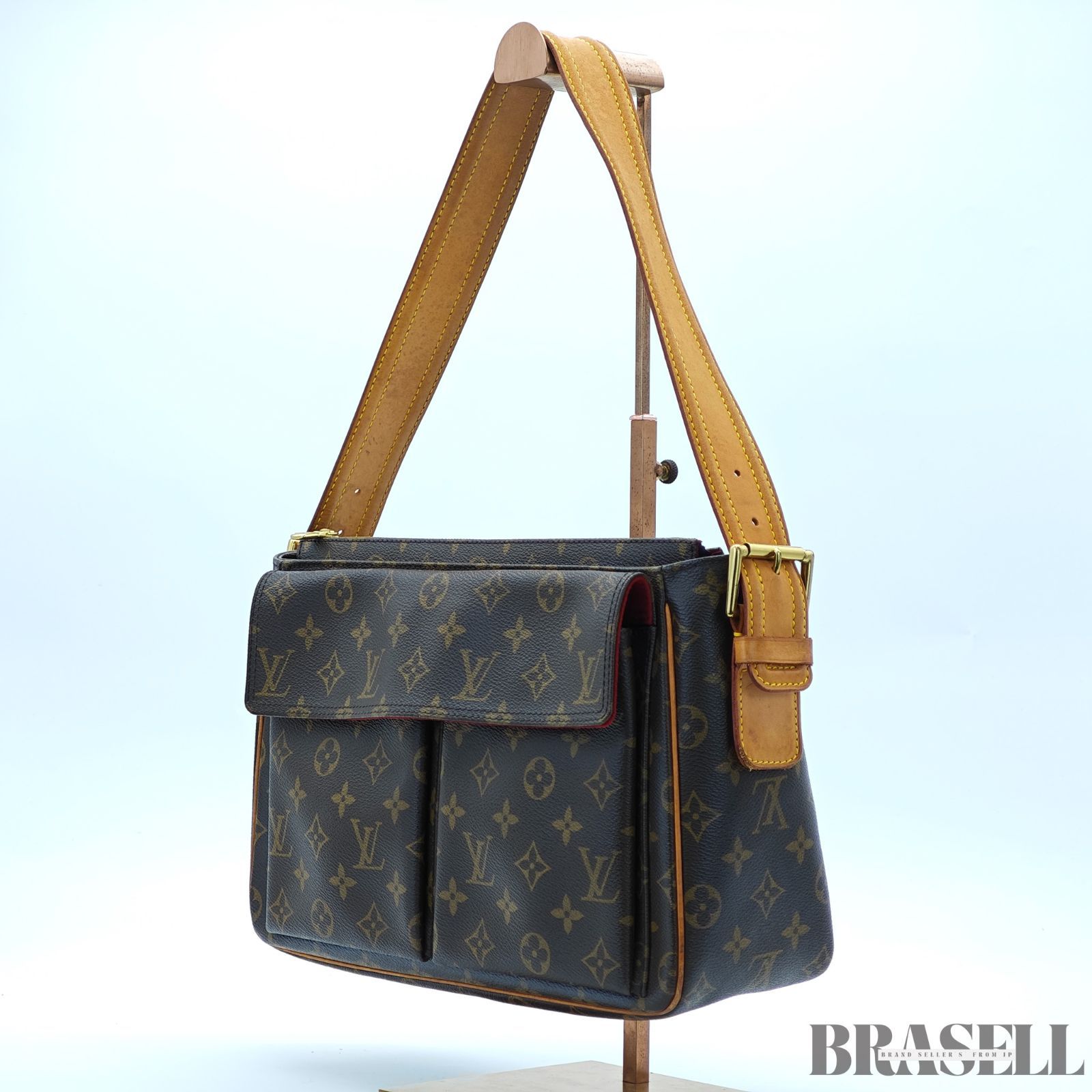 LOUIS VUITTON ヴィバシテ GM M51163 バッグ トートバッグ スクエア マロンブラウン レディース