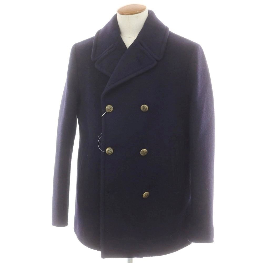チルコロ1901 CIRCOLO 1901 ウール ピーコート ネイビー サイズ48 メンズ