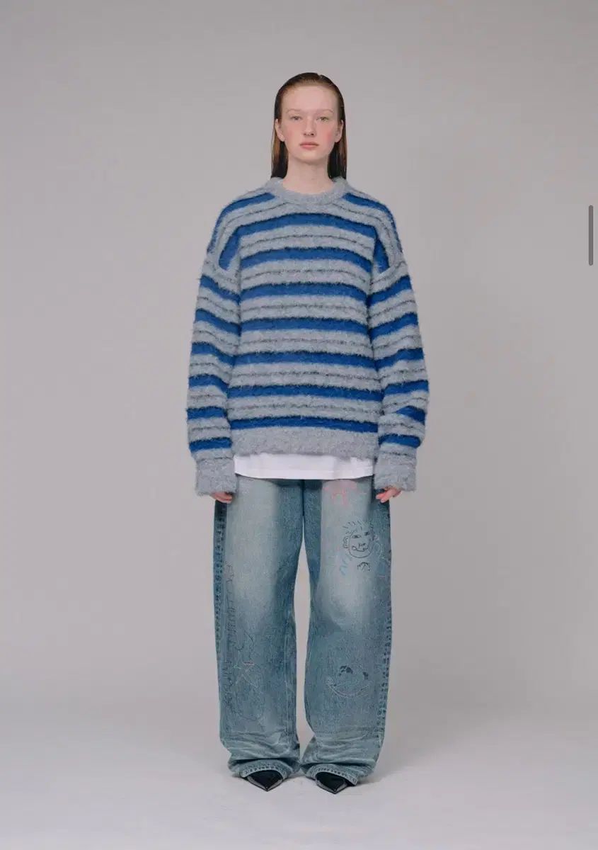 STU デニム パンツ STU X HANK Printed Denim Pants