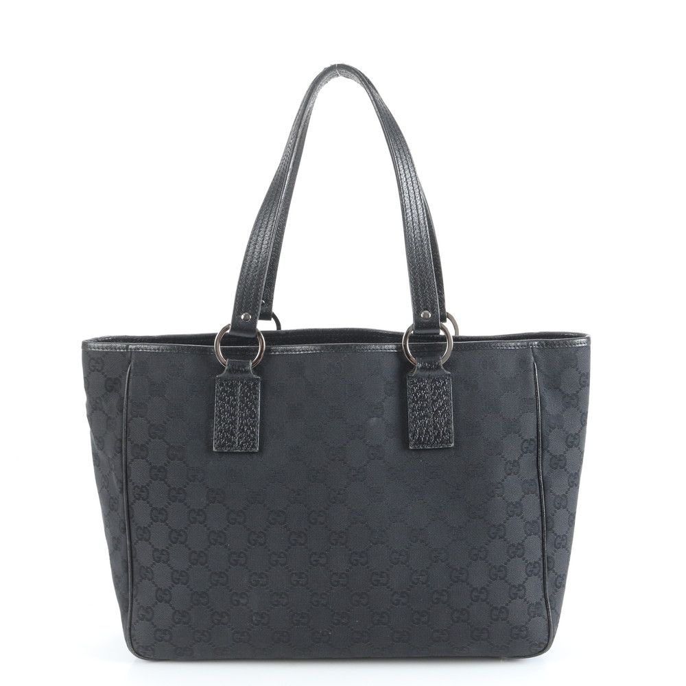グッチ トートバッグ 203419 GGキャンバス レザー ブラック GUCCI