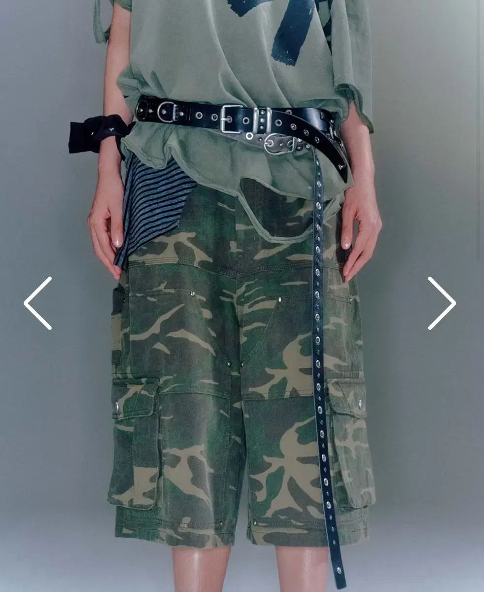 ベイコン ト アーカイブ MOKSHA BERMUDA PANTS CAMO Sサイズ