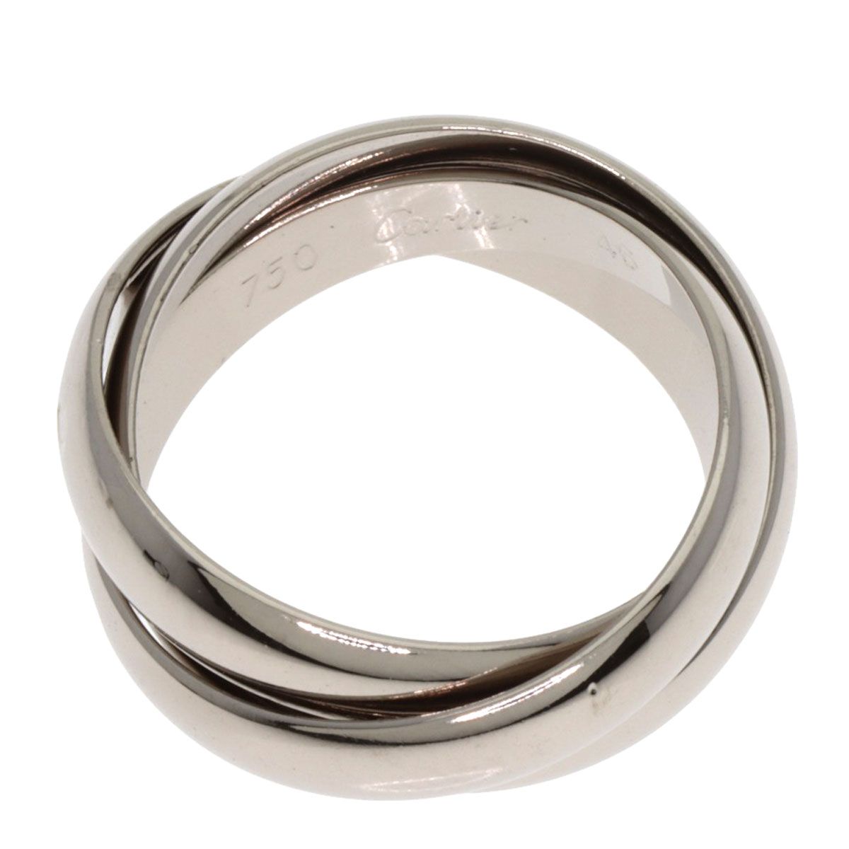 CARTIER カルティエ トリニティ #46 リング・指輪 K18WG レディース