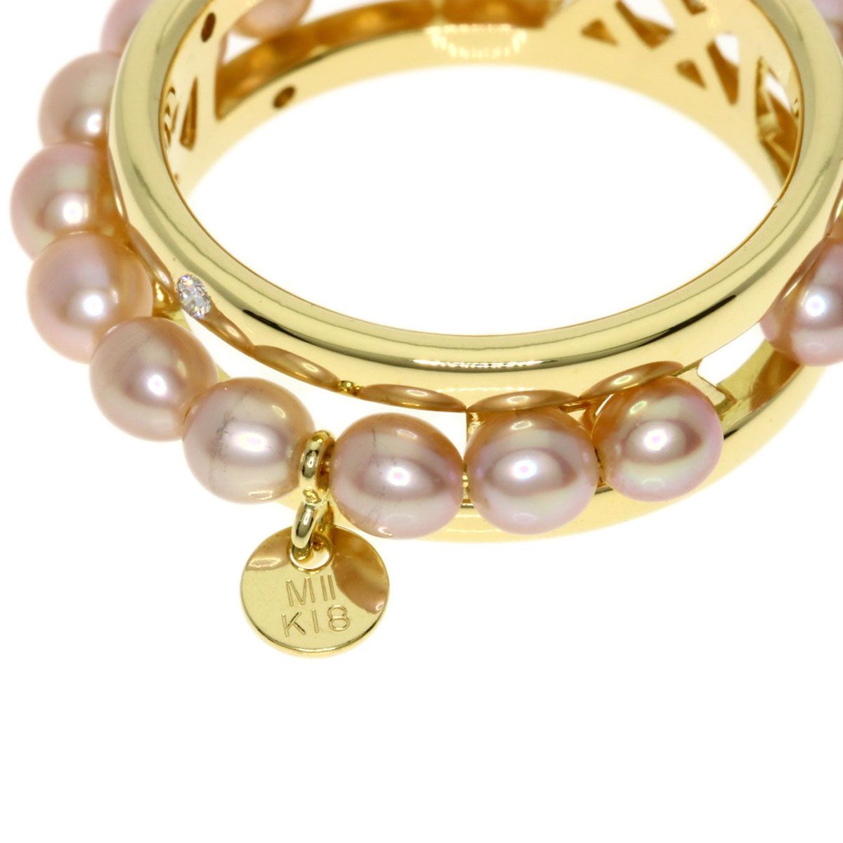 MIKIMOTO ミキモト ペルリータ ベビーパール 真珠 ダイヤモンド リング