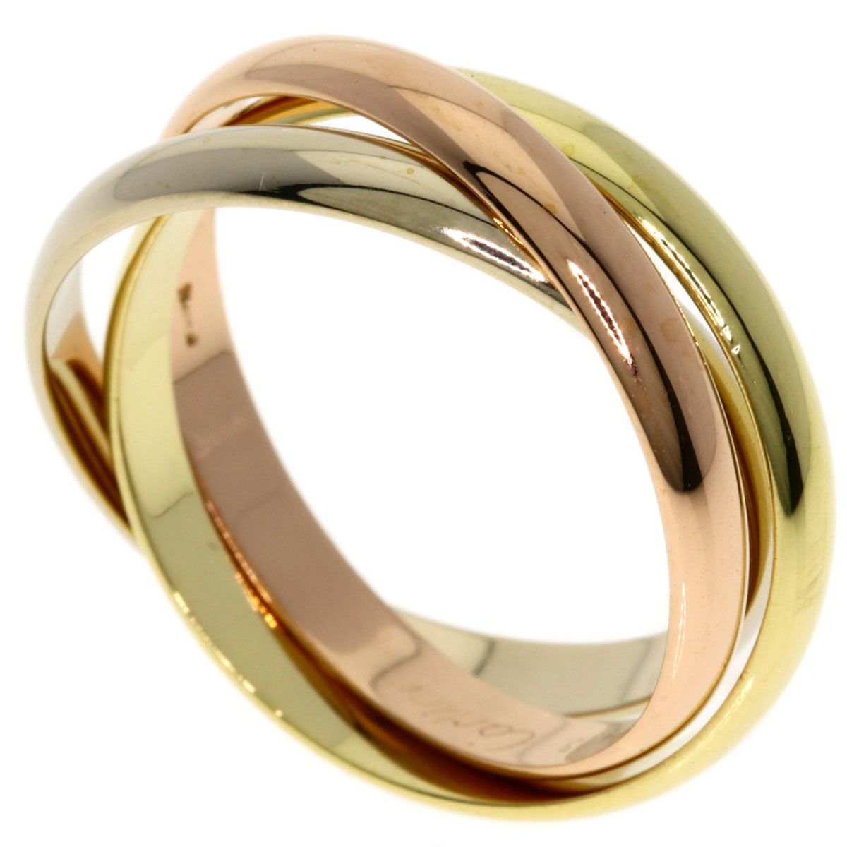 CARTIER カルティエ トリニティ 57 リング 指輪 K 18 YG PG WG レディース