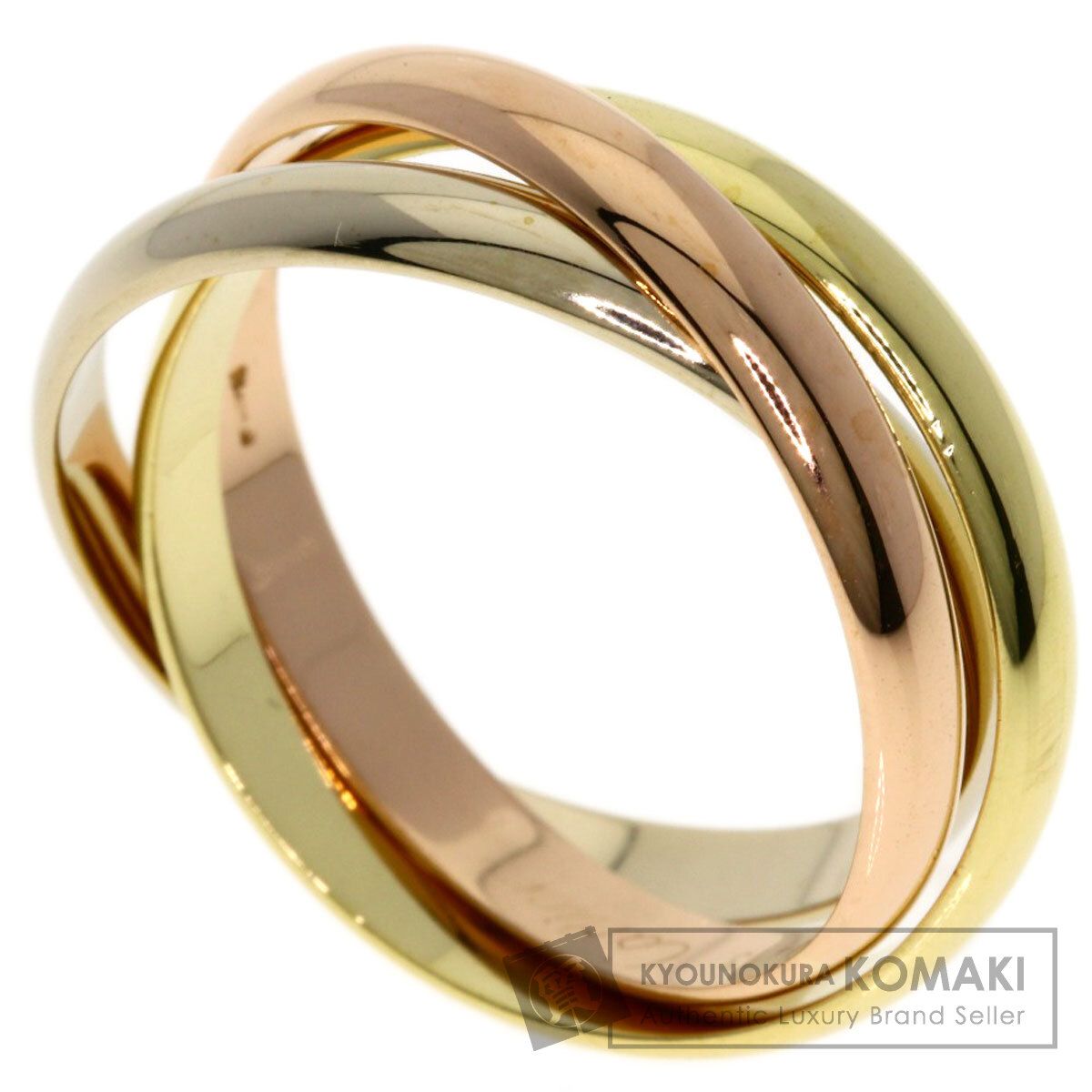 CARTIER カルティエ トリニティ 57 リング 指輪 K18YG K18PG K18WG レディース