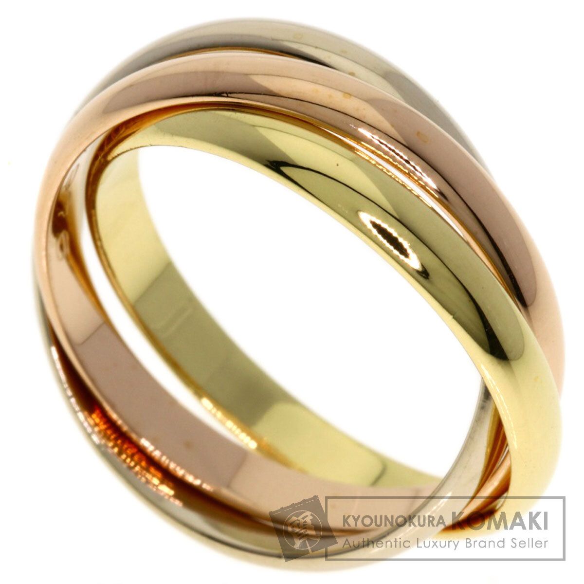 CARTIER カルティエ トリニティ 48 リング 指輪 K18YG K18PG K18WG レディース